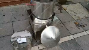 Nồi hông xôi chạy điện 220V làm bằng INOX 100% an toàn vệ sinh