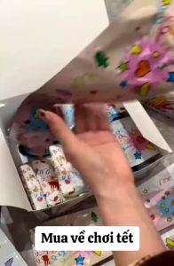 Phụt hoa giấy -  Đồ chơi tết 2024 với nhiều hoa giấy hơn sinh nhật- sự kiện Vui Nhộn