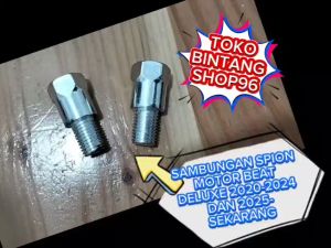 1 set sambungan spion petinggi spion baut spion Honda BEAT DELUXE tahun 2020-2024 dan 2025-sekarang harga 1 pasang