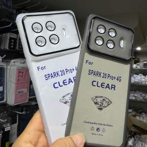 Protector case spark 20 pro plus / 20pro + softcase lentur bening