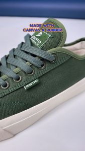 Bavito 36-46 Prastana Low Army - Sepatu Sneakers Casual
