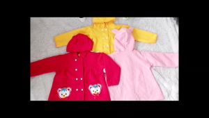 Jaket  Anak Cewe Saku Motif Bear  Lucu 1-5 tahun