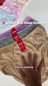 Golden Nick - 6 Pcs Celana Dalam Wanita - Pakaian Dalam Wanita - CD Wanita bahan katun adem & lembut - Bisa COD / Bayar di tempat