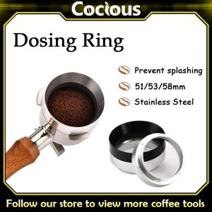 Cocious Aluminum Coffee Magnet Dosing Ring 51mm 53mm 58mm Filter for Brewing Bowl Coffee Powder Basket Spoon Tool Tampers Portafilter Coffeeware