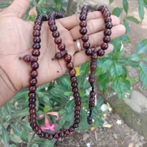 tasbih kayu stigi laut hitam 10mm tasbi setigi 99 butir