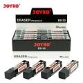 Penghapus Pensil Hitam Joyko EB 30 Hitam / Erasee Pencil EB 30 Black Putih White Abu. 