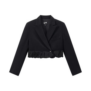 Autumn Bubble Hem Short Blazer