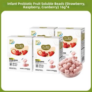 BUERBAOBAI | Probiotic Baby Soluble Beans Strawberry Raspberry Blueberry Blackcurrant Flavor