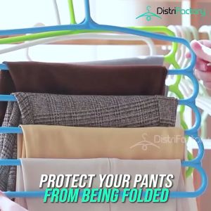 5 Layer Pant Clothes Hanger Wardrobe Storage Organizer Rack Scarf Organizer Penyangkut Tudung Hanger