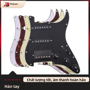 Bộ Lắp Ráp Pickup Guitar Điện PHRILM Alnico5 Có Sẵn Dây Kiểu HSS ST Với 2 Pickup Đơn Và 1 Pickup Kiểu LP Chất Liệu Kim Loại Nhựa