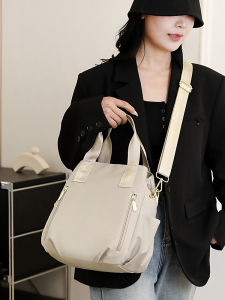 2025 New Fashion Oxford Cloth Nylon Womens Crossbody Travel Leisure Handbag Soft Zipper Closure City Simple Style Shoulder Bag