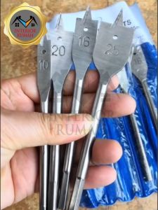 Mata Bor Kayu Model Kipas Set 6 Pcs Alat Pelubang Kayu Datar Flat Wood Bits