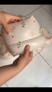 Phao tay tập bơi trẻ em họa tiết gấu thỏ trắng chất liệu dày dặn - Phao đeo tay hỗ trợ tập bơi