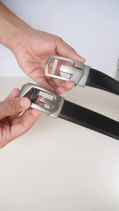 Thắt lưng nam khóa tự động chữ G thanh lịch dây nịt nam bản 3.3cm TLD199 - Thắt Lưng Giá Tốt