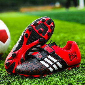 Childrens Soccer Shoes Boys and Girls Spikes Fashion Soccer Shoes Outdoor Soccer Boots Futsal Boots