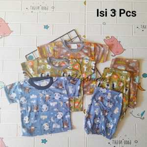 Setelan Anak Bahan Kaos Lengan pendek Celana pendek baju bayi laki laki baju bayi perempuan stelan bayi stelan anak import korea