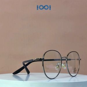 IOOI Eyewear - Kacamata Bulat Metal TR Anti Radiasi Photocromic Blueray Pria Wanita 66062