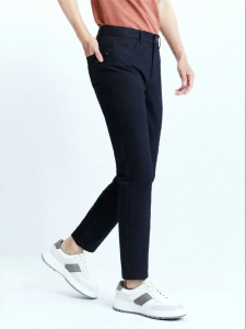 Business Leisure Plain Men Pants 5-pockets