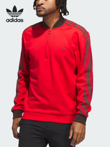 adidas | Áo Sweater Adidas Chính Hãng Cổ Trụ Half-Zip Có Mũ