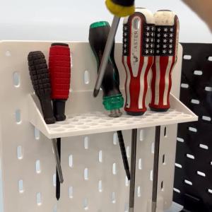 Skadis Screwdriver Holder Pegboard Organizer Wall Mount Tool Storage for Garage Workshop DIY Room