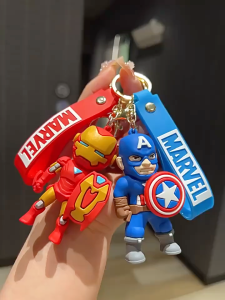 Gantungan Kunci Marvel Avengers Keychain Superhero Key Ring Cool Bag Charm Decorative Pendant Gift