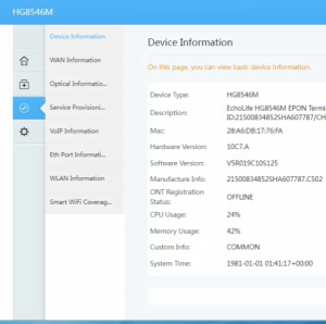 New HG8546M EPON XPON ONU 1GE+3FE+1Tel FTTH Compatible with VSOL HIOSO HSGQ OLT English Software