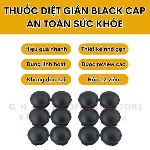 Thuốc diệt gián Black Cap hiệu quả nhanh an toàn cho sức khoẻ 12 viên Nhật Bản