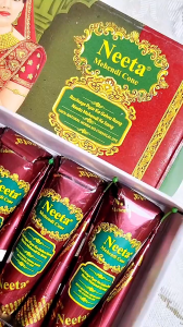 Neeta Mehndi Sticks - Traditional Henna Design - 4 Pack - For Hair & Body - Natural & Long Lasting - Ideal for Weddings & Festivals