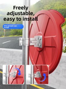 XINWANHUANG | Wide Angle Convex Road Mirror with Pole
