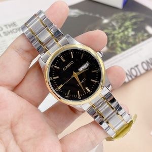 Watch House ใหม่ กันน้ำ 100% นาฬิกาข้อมือผู้ชาย สายเลท วันที่ บอกวัน แถมกล่องหนังคาสิโอ แถมถ่าน