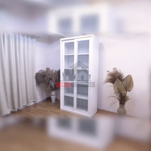 Lemari Arsip Besi 2 Pintu Sliding Kaca|Kantor Filling Kabinet File | Sleding Geser kaca