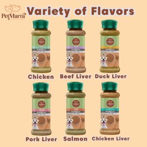 PetMarra Sprinkles for Cats and Dogs Pork Liver Flavor 120g Supplement Appetite Booster Topper Cat Dog Puppy Kitten