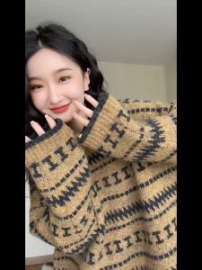 🍭เสื้อเชิ้ตแขนยาว 🍭ทรงหลวม 🍭ลายทางแนวตั้ง - SDOB3013 - แฟชั่นฤดูใบไม้ผลิสําหรับผู้หญิง free size สีครีม