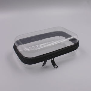 Pet Hard Plastic Transparent Waterproof Anti-Extrusion Collision Storage Box Cosmetic Case Travel Cosmetic Bag Toiletry Bag