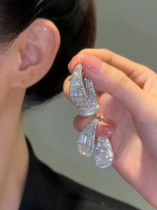 Elegant Dual-Wear Tassel Earrings Womens Fashion Jewelry Drop Earrings Unique Small-Batch Korean Style Heart/Sphere/Bell