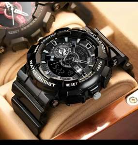 (READY STOCK)JAM TANGAN GA 110 SPORT DUAL TIME WATER RESINTANT WARRANTY 3 BULAN