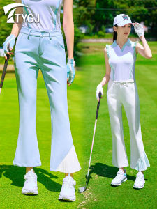 TTYGJ | Quần Thể Thao Golf Chống Thấm Nhanh cho Phụ Nữ Cao eo Đùi Rộng Dây Đai Điều Chỉnh