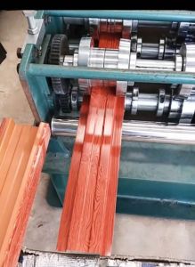 รั้ว ระแนง เมทัลชีท ลายไม้สักแดง หนา0.35🔥10-13cm.🌻ราคาส่งโรงงาน🔥