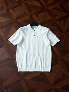 OUMULONG | Lace Detailing Breathable Polo Shirt