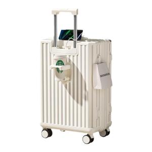 MIMANI | กระเป๋าเดินทางความจุขนาดใหญ่สำหรับผู้ชาย ปี 2024 กระเป๋าเดินทาง ABS+PC ทนทาน พร้อมล็อคแบบรหัสผ่าน 4 หลัก พร้อมรูปแบบสีพื้น