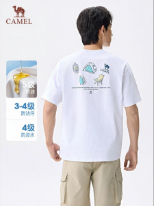CAMEL | 3-Proof Short Sleeve T-Shirt Summer New Print