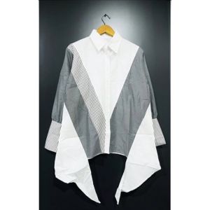FASHION.ID90 KEMEJA OVERSIZE STRIPES KOMBINASI TERBARU POPLIN 742