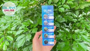มาตรฐาน GLINK CR2032 LITHIUM 3V ทรงกลม 2032 คุณภาพดี แบตเตอรี่ลิเธียม 1แพ็ค/5ก้อน