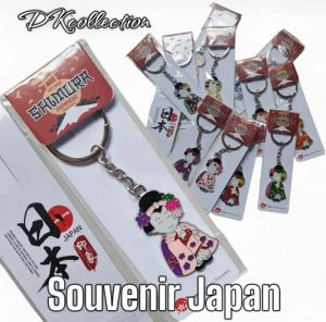 GANTUNGAN KUNCI JEPANG SOUVENIR KEYRING GEISHA JAPAN MERCHANDISE TOKYO