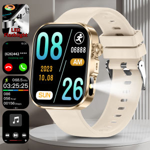 New Square Smartwatch 2.01‘’Touch Screen AI Voice Bluetooth Call Custom Dial  Multi Sports Mode  Flashlight For Men Women Gifts