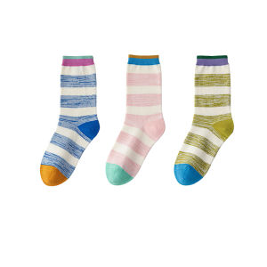 Striped Breathable Antibacterial Socks Long