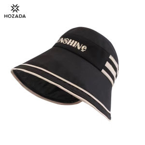 HOZADA Women Sun Cap Womens Beach Hat Sun-proof Hat Casual Sun Hats Portable Beach Cap Large Brim Cap Sun Protection Cap UV Protection Hats for Summer Outdoor Travel