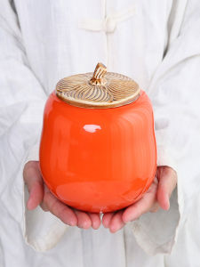 Creative Ceramic Tangerine Coin Bank Storage Box Money Saving Jar Hard Currency Holder Decorative Ornament Storage Solution