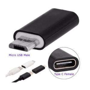 Adapter Dongle Type C Female to Micro USB Male Adaptor Charger Konverter Dongle Converter TypeC to Micro