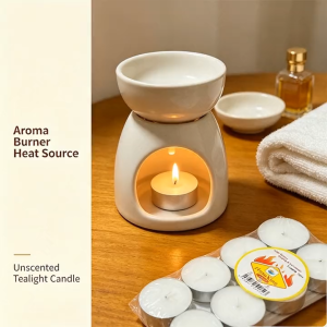 10PCS per box tea candles unscented long‑burning tealight candles in aluminum cup emergency brownout candle for home power outage vigil wedding party decoration